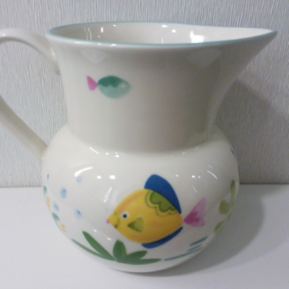 Rare STUDIO NOVA "Barrier Reef" FISH OCEAN Pitcher